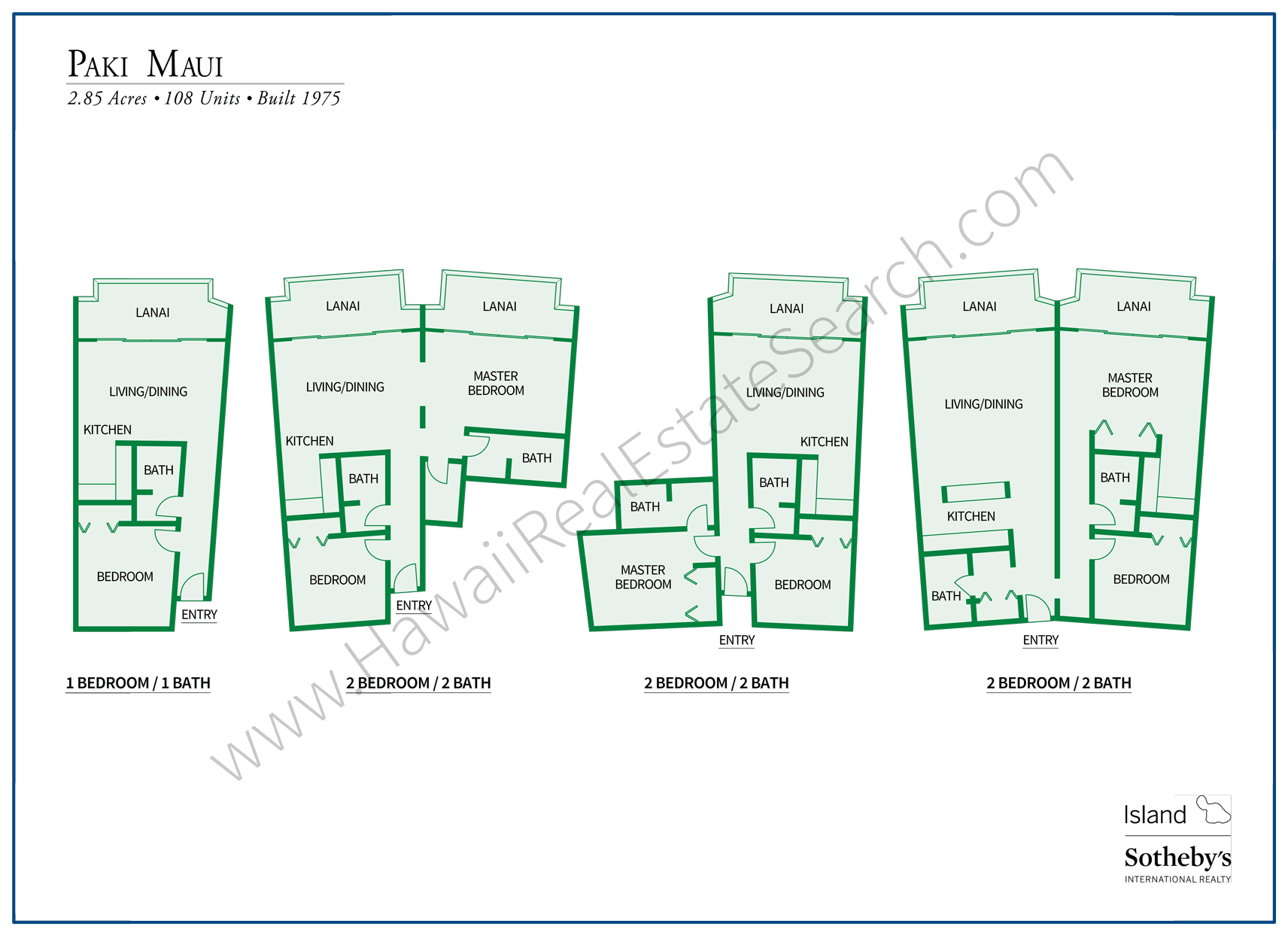 Paki Maui Floor Plans